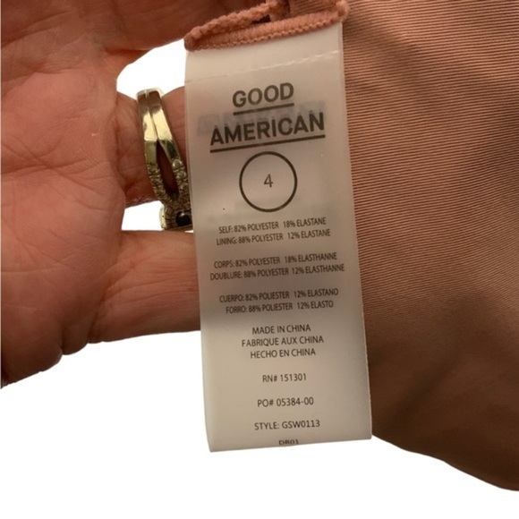 Good American ribbed better bikini cheeky bottoms nude 4 NWT - Picture 6 of 7